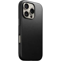 Nomad Modern Leather Case MagSafe kryt iPhone 16 Pro čierny - Puzdra