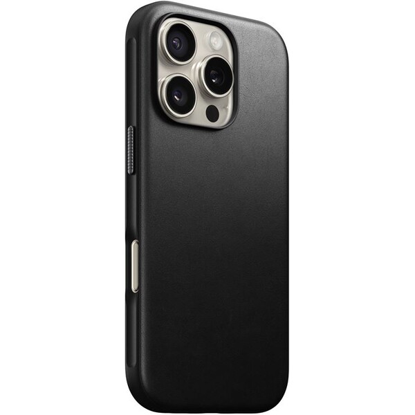 Nomad Modern Leather Case MagSafe kryt iPhone 16 Pro čierny