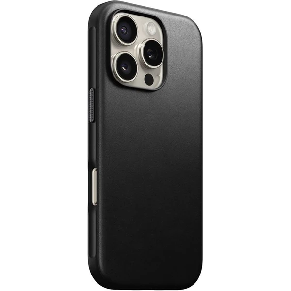 Nomad Modern Leather Case MagSafe kryt iPhone 16 Pro čierny - Puzdra - Hlavný obrázok