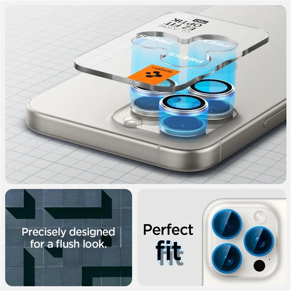 Spigen Glass TR EZ Fit Optik Pro skla iPhone 17-14 Pro/17-14 Pro Max white titan - Ochranné fólie a sklo - Obrázok 691bd838c29f417ea5447cd56df2f443