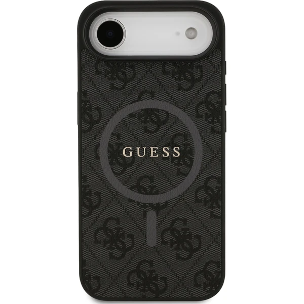 Guess PU Leather 4G Colored Ring MagSafe Zadný Kryt pre iPhone Air čierny - Puzdra - Obrázok 6932065095f341f0a06dfdb5274c0939