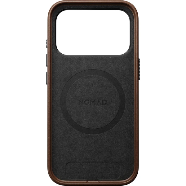 Nomad Traditional Leather MagSafe kožený kryt iPhone 18 Pro Brown - Puzdra - Obrázok 694202bdc41a42babb4e0c3f406a7ae4