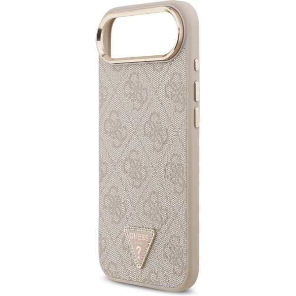 Guess PU Leather 4G Triangle Logo Gold Frame MagSafe kryt iPhone Air ružový - Puzdra - Obrázok 695333a3af48463984aecf3df4dbb6ff