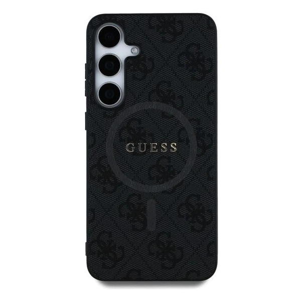 Guess PU Leather 4G Colored Ring MagSafe kryt Samsung Galaxy S25+ čierny - Puzdra - Obrázok 696c83091d8f432c901c8969a2ab8312