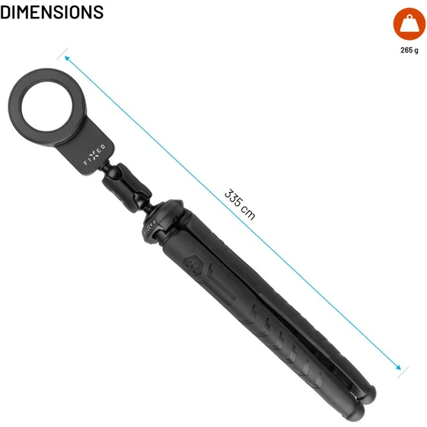 FIXED Creator flexibilný statív s 1/4" MagSafe držiakom, čierny - Držiaky - Obrázok 697644c7fb4746b2880fb6d2d200e53b