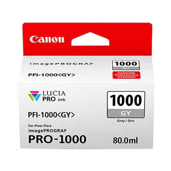 Canon PFI-1000GY cartridge sivá - Cartridge - Hlavný obrázok
