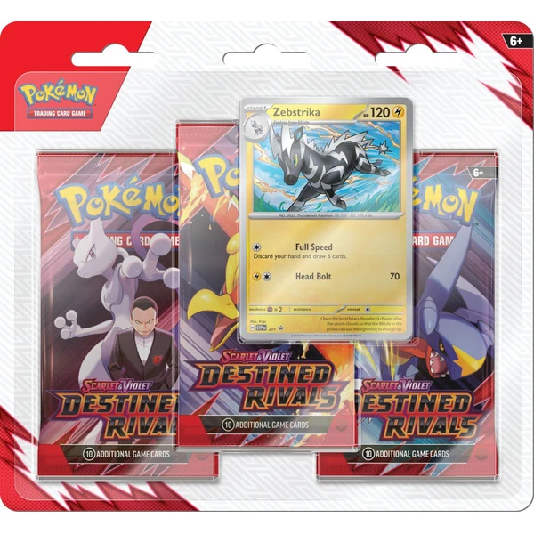 Pokémon TCG: SV10 Destined Rivals - 3 Blister Booster - Pokémon karty - Hlavný obrázok