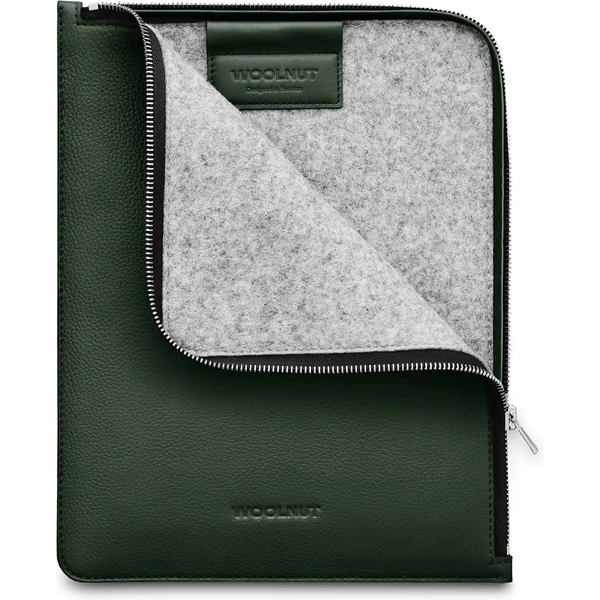 Woolnut kožené puzdro Folio na iPad Pro 11"/iPad Air 11" tmavozelené - Puzdra - Obrázok 69LR100501