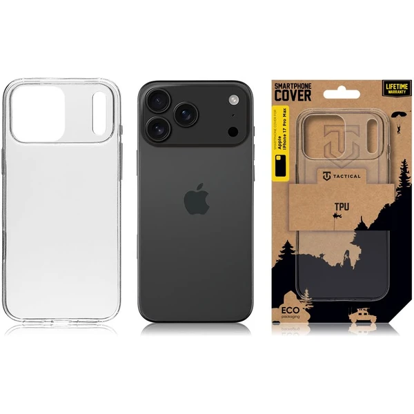 Tactical TPU kryt Apple iPhone 17 Pro Max číry - Puzdra - Obrázok 69a32ee5025f486da20c0138962076ac