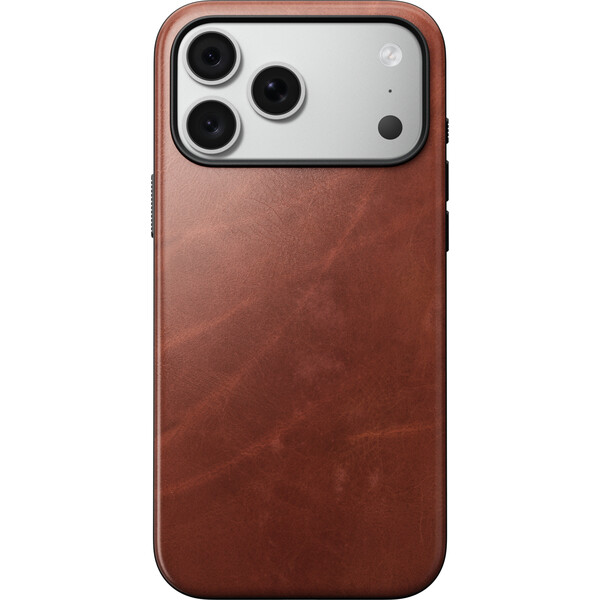 Nomad Modern Leather (Horween) MagSafe kožený kryt iPhone 17 Pro Max/18 Pro Max Olde Dublin - Puzdra - Obrázok 69c431db2998491ab18d5a540cbcbd1d