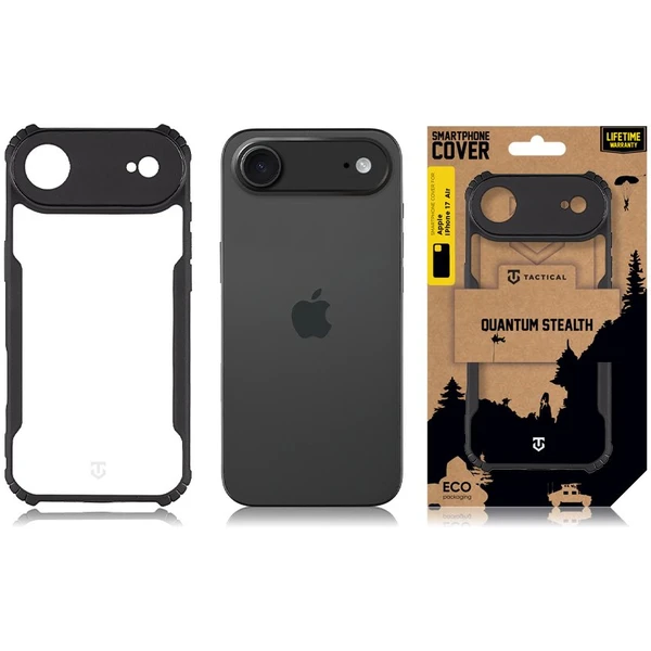 Tactical Quantum Stealth kryt Apple iPhone Air číry/čierny - Puzdra - Obrázok 69d2ad6962d14ec2bd8a071edff0f346