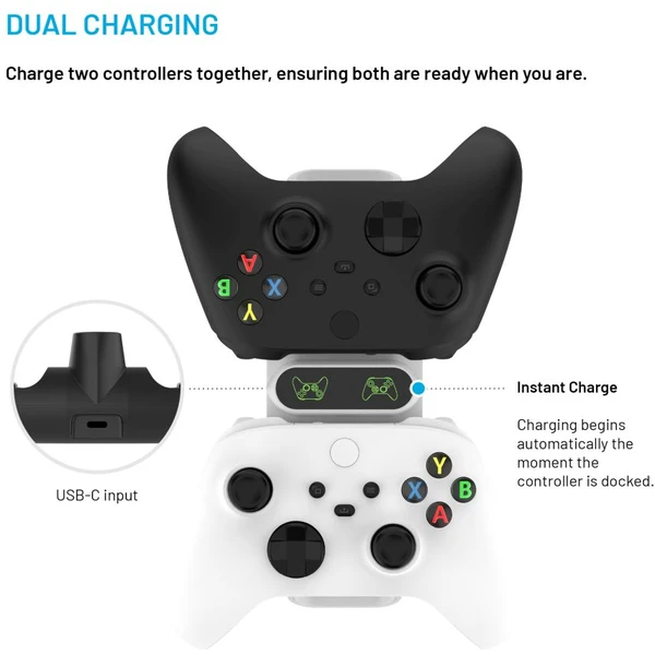 FIXED nabíjacie stanice pre ovládače k ??Xbox Series S, X a One, biela - Nabíjačky - Obrázok 69d66b1dd78f45c6bdc1764927031ca3