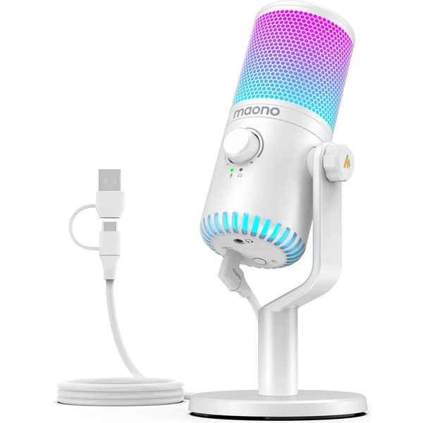 Maono DM30RGB mikrofón biela - Mikrofóny - Obrázok 6A5B000O01
