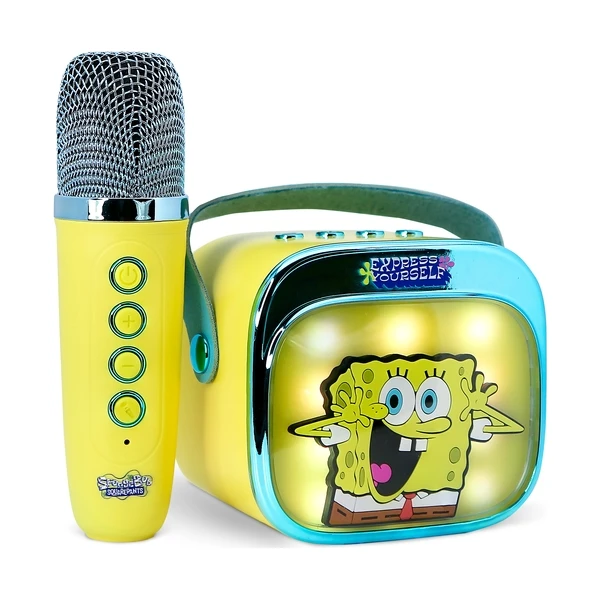 LED Karaoke reproduktor s mikrofónom OTL - SpongeBob PopSing - Mikrofóny - Obrázok 6A9L000K01