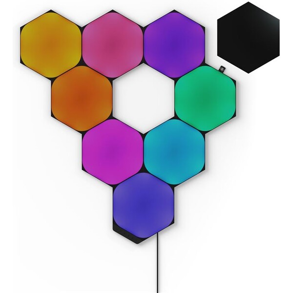 Nanoleaf Shapes v limitovanej edícii Black Hexagons Starter Kit 9 Panels