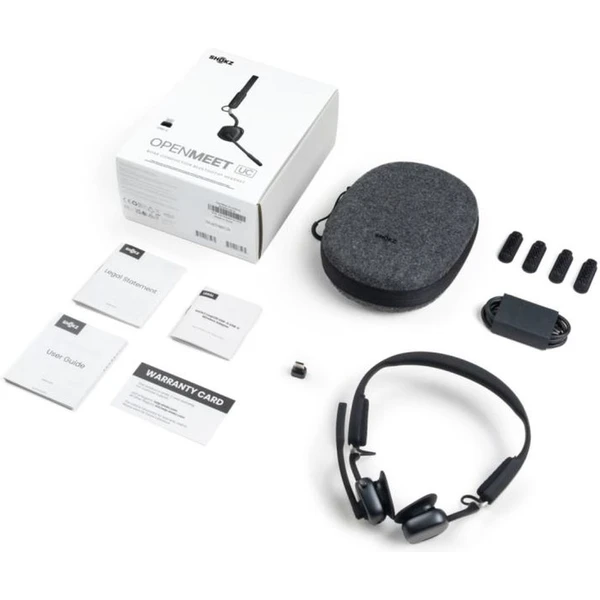 Shokz OpenMeet UC Bluetooth slúchadlá pred uši s adaptérom USB-C čierna - Slúchadlá - Obrázok 6AZE000J01