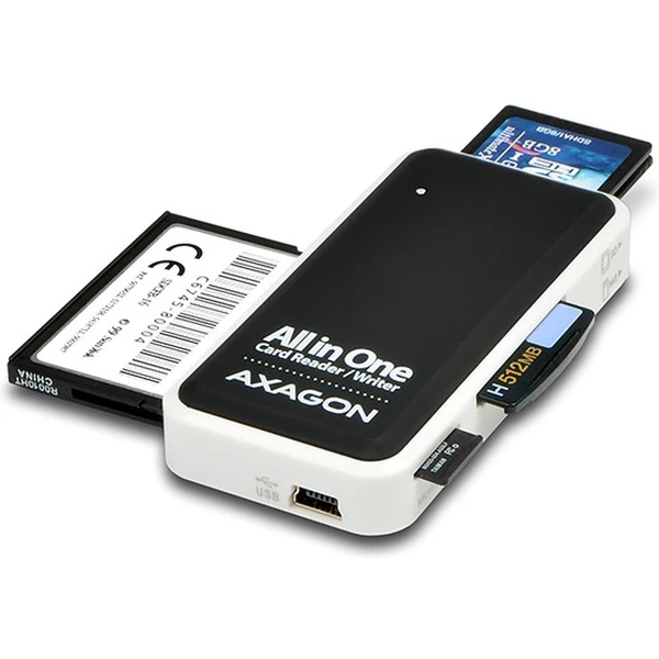 AXAGON CREX1 USB 2.0 externá MINI čítačka 5slot ALLINONE - Čítačky pamäťových kariet - Obrázok 6AZHF00101
