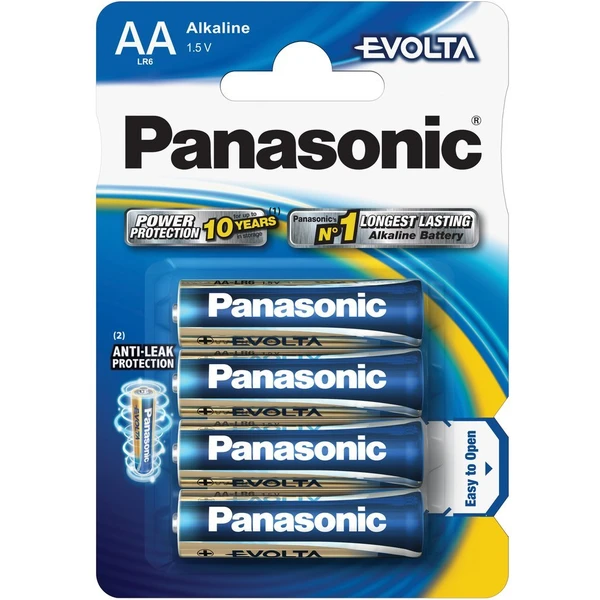 Panasonic Evolta AA alkalické batérie, 4 ks - Batérie - Hlavný obrázok