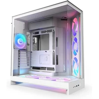 NZXT H9 Flow RGB+ biela - Počítačové skrine