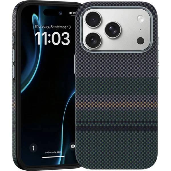 Benks ArmorPro 600D Kevlar MagSafe kryt iPhone 17 Pro Aurora - Puzdra - Hlavný obrázok