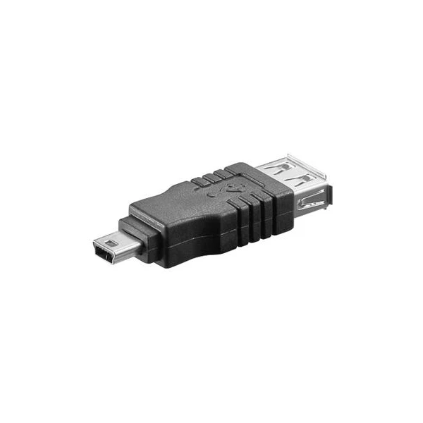 PremiumCord USB-A/Mini USB-B redukcia čierna - Káble a redukcie - Hlavný obrázok
