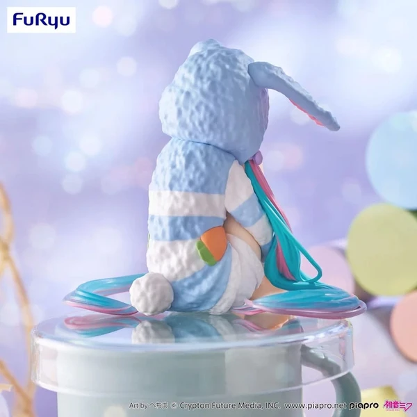 Figúrka Furyu Hatsun Miku Noodle Stopper - Hatsun Miku Rabbit Ear Hood Pajama Blue Color Ver. 14 c - Figúrky - Obrázok 6BKN000K01