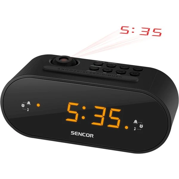 Sencor SRC 3100 Rádiobudík s projekciou čierny - Hodiny - Hlavný obrázok