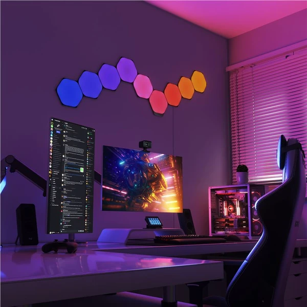 Nanoleaf Shapes v limitovanej edícii Black Hexagons Expansion 3 Pack - Inteligentné osvetlenie - Obrázok 6BQ2000J01