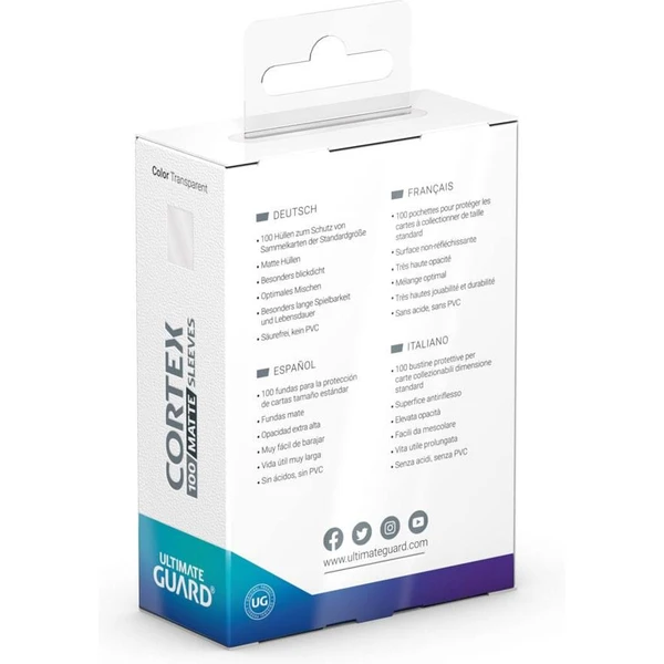 Ultimate Guard Cortex Sleeves Standard Size Matte Transparent (100) - Obaly na karty - Obrázok 6C50000K01