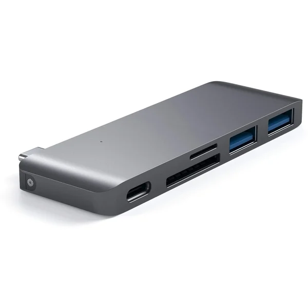 Satechi Passthrough USB hub MacBook 12" vesmírne šedý - USB huby - Obrázok 6CCE100301