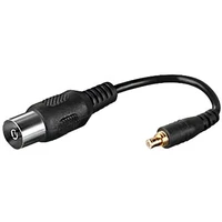 PremiumCord PAL/Koaxial MCX redukcia čierna - Káble a redukcie