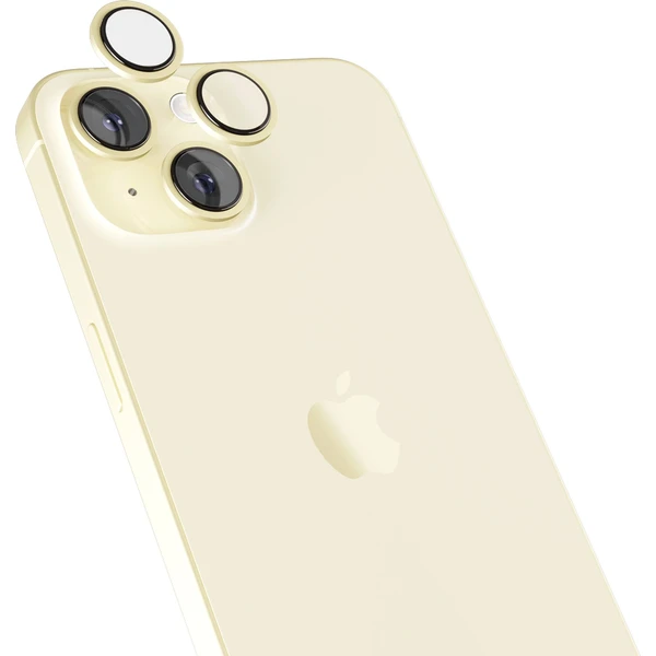 Epico hliníkové ochranné sklo na šošovky fotoaparátu pre iPhone 15 / 15 Plus žltá - Ochranné fólie a sklo - Obrázok 6E00000K01