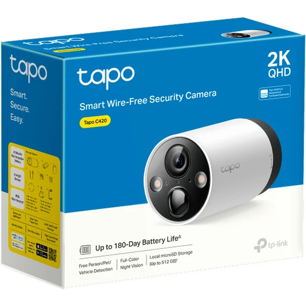 TP-Link Tapo C420 biela - IP kamery - Obrázok 6EF5000J01