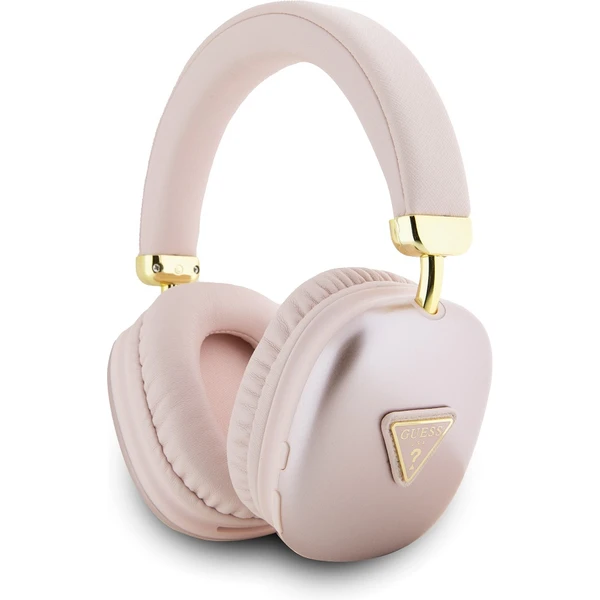 Guess PU Leather 4G Triangle Logo Bluetooth Stereo Headphone ružové - Slúchadlá - Hlavný obrázok