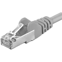 PremiumCord RJ45/RJ45 Cat6a S-FTP patch kábel 10m sivý - Káble a redukcie