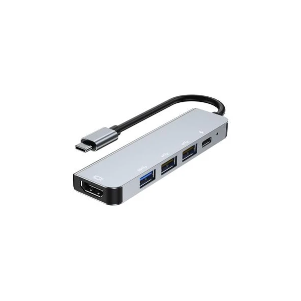 PremiumCord USB-C na HDMI + USB3.0 + 2x USB2.0 + PD(power delivery) adaptér - Dokovacie stanice - Hlavný obrázok