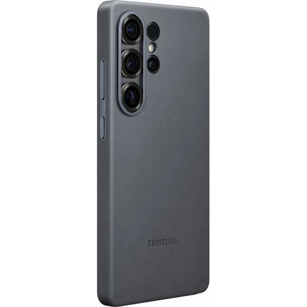 Samsung Kindsuit Case kryt z vegánskej kože Galaxy S25 Ultra čierny - Puzdra - Obrázok 6FCC000J01