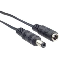 PremiumCord 5,5mm/2,1mm predlžovací napájací kábel 3m čierny - Káble a redukcie