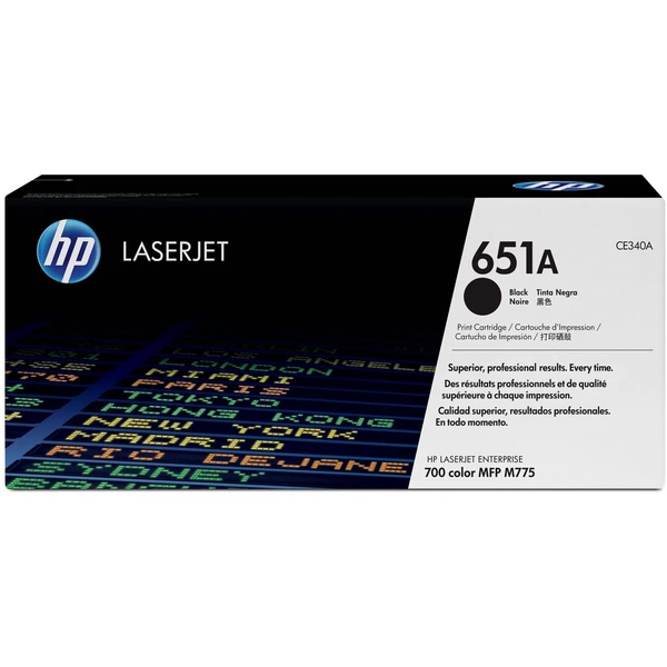 HP CE340A č. 651A Čierna originálna - Tonery - Hlavný obrázok