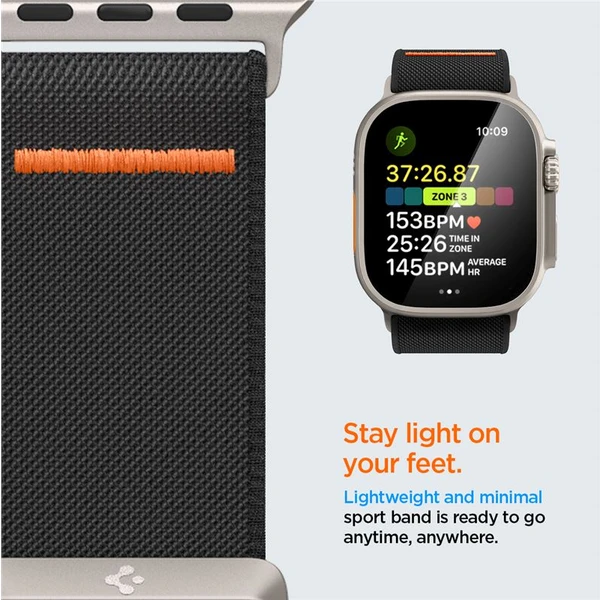 Spigen Lite Fit Ultra remienok Apple Watch 49/46/45/44/42mm čierny - Remienky - Obrázok 6GN2000P01