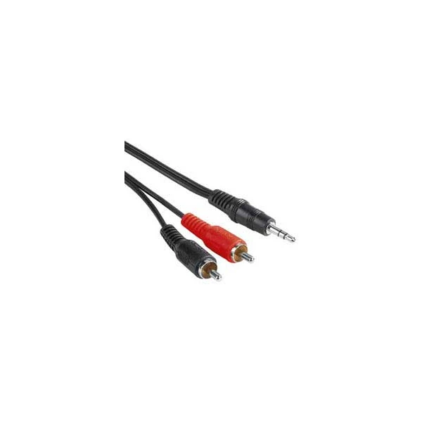 PremiumCord 3,5mm/2xCinch kábel 15m čierny - Káble a redukcie - Hlavný obrázok