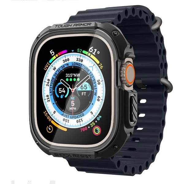 Spigen Tough Armor kryt Apple Watch Ultra 3/2/1 (49mm) čierny - Puzdra - Obrázok 6HO0000701