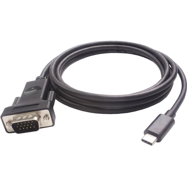 PremiumCord USB-C/VGA kábel 1,8m čierny - Káble a redukcie - Hlavný obrázok
