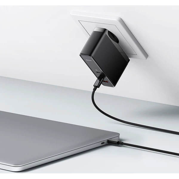 Rýchlonabíjačka do siete Baseus GaN5 Pro 140W 2x USB-C, 1x USB čierna - Nabíjačky - Obrázok 6IGE000L01