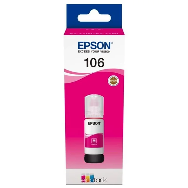 EPSON 106 EcoTank purpurová atramentová náplň - Tonery - Hlavný obrázok