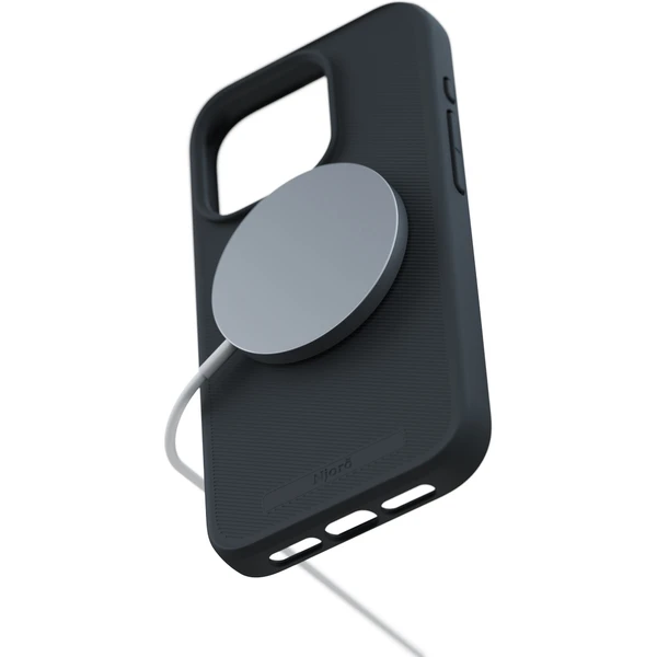 NJORD 100% GRS MagSafe kryt iPhone 15 Pro tmavo šedý - Puzdra - Obrázok 6J19000601