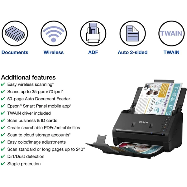Epson WorkForce ES-500WII skener - Skenery - Obrázok 6J8Y000501