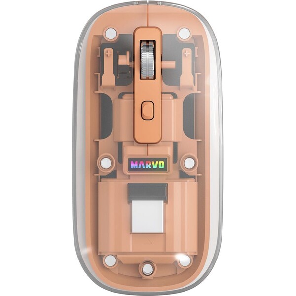 Marvo PRISM B10 bezdrôtová myš oranžová