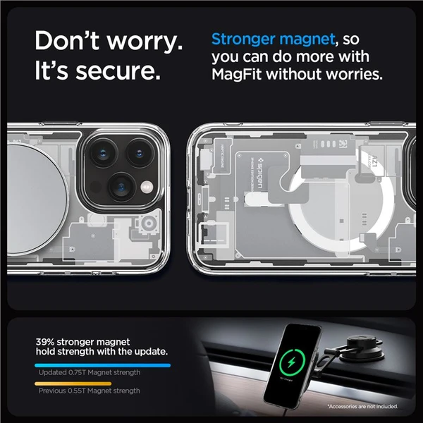 Spigen Ultra Hybrid MagFit kryt iPhone 15 Pro Max zero one biely - Puzdra - Obrázok 6KHA000601