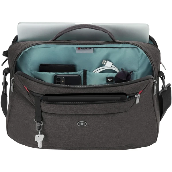 WENGER MX COMMUTE 16" taška/batoh na notebook šedá - Batohy - Obrázok 6LE1000K01